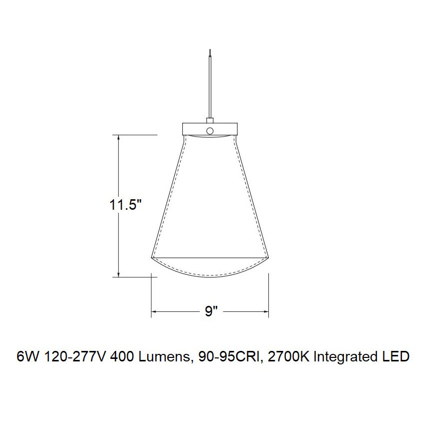 Flask Petite LED Pendant Light