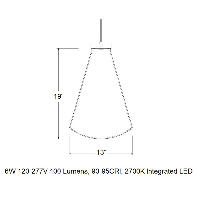 Flask Petite LED Pendant Light