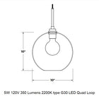 Solitaire Optique Pendant Light