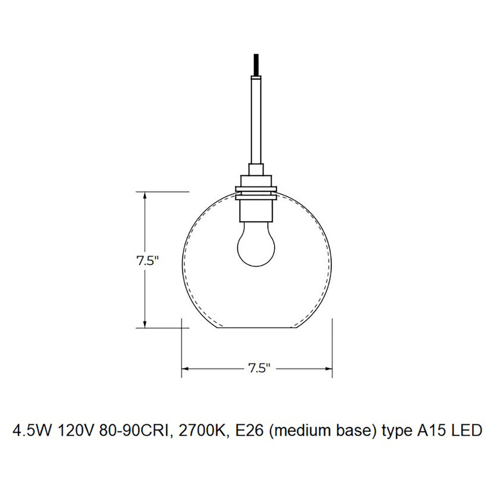 Solitaire Petite Pendant Light