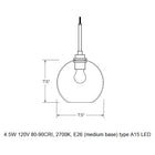 Solitaire Petite Pendant Light