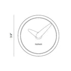 Walnut / Graphite Atomo Wall Clock OPEN BOX