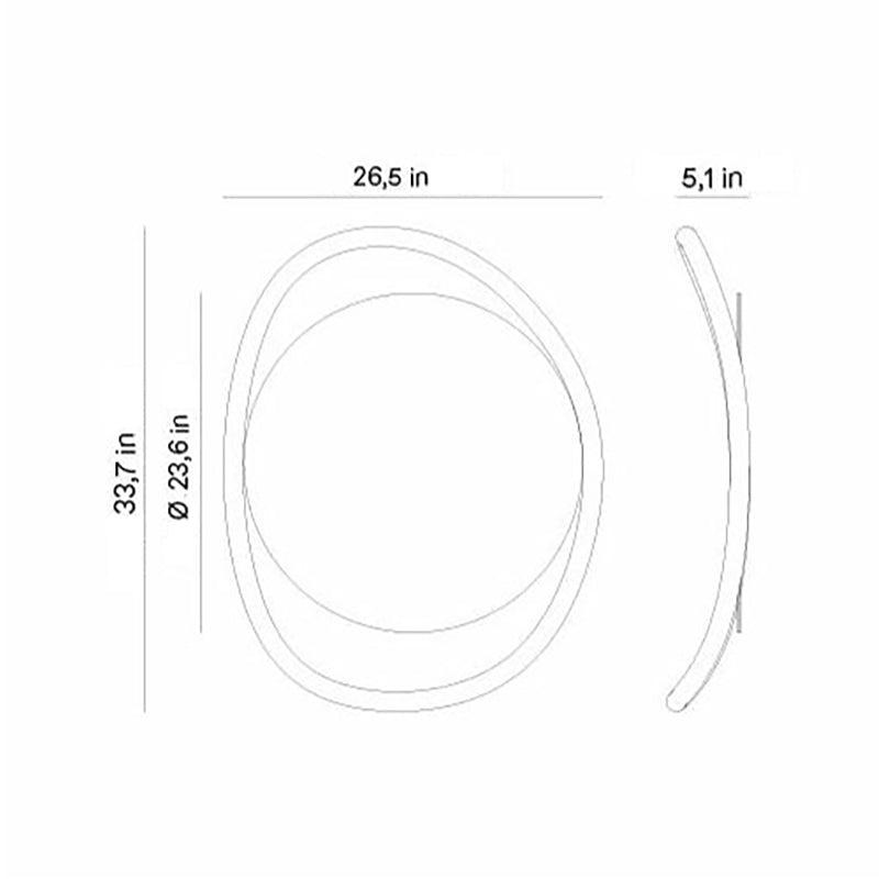 Escultura Unut Round Wall Mirror