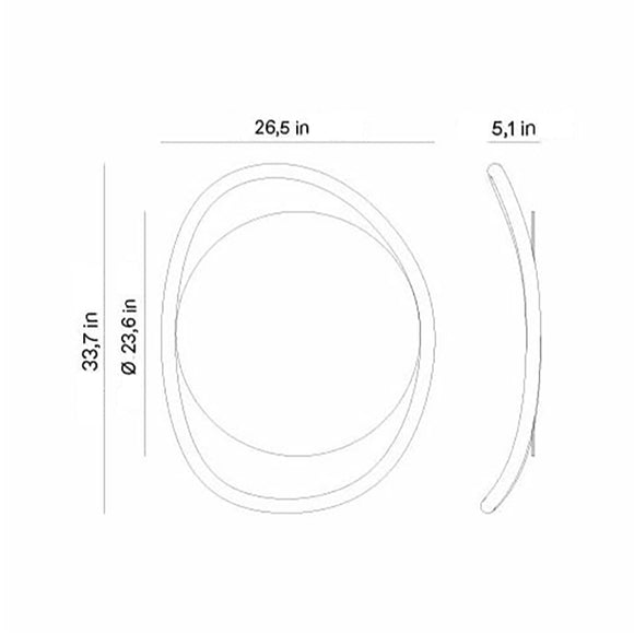 Escultura Unut Round Wall Mirror