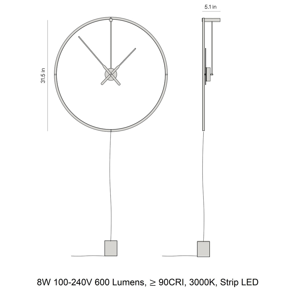 Ombra Premium Wall Clock