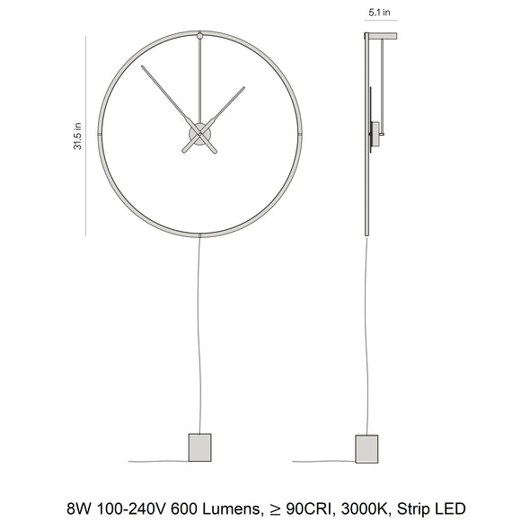 Ombra Premium Wall Clock