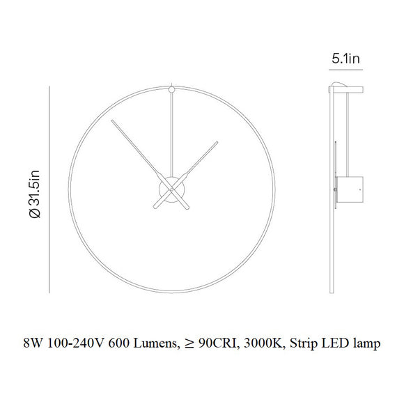 Ombra Wall Clock