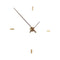 Tacon Wall Clock  option Brass / Walnut