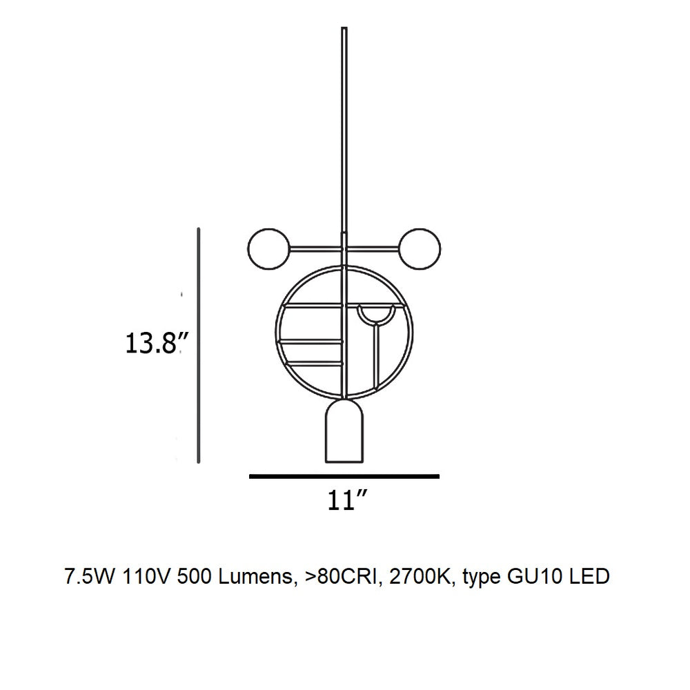 Wooden Dots 06 Pendant Light