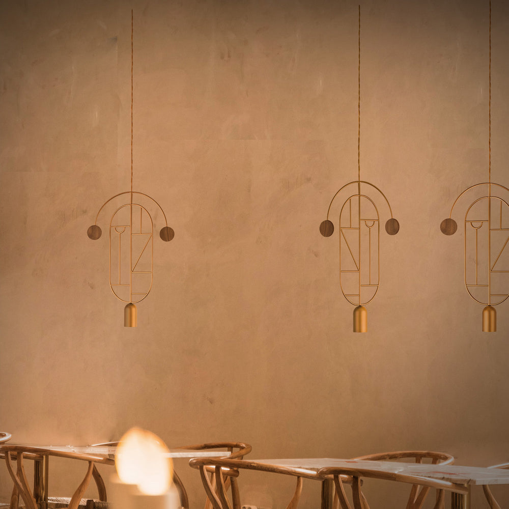 Wooden Dots 07 Pendant Light