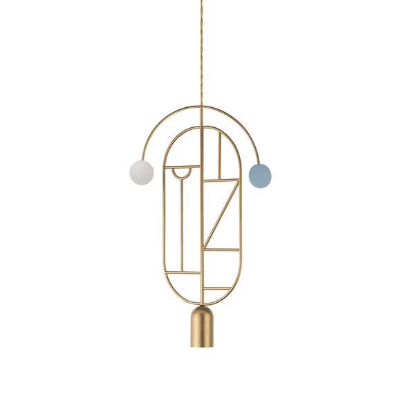 Wooden Dots 07 Pendant Light