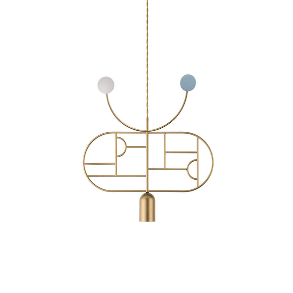 Wooden Dots 08 Pendant Light