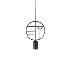 Wooden Dots Circle Pendant Light