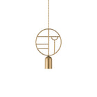 Wooden Dots Circle Pendant Light