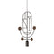 Wooden Dots S05 Pendant Light  option Graphite With Walnut Dots