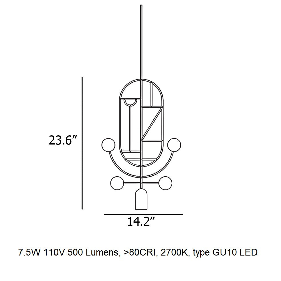 Wooden Dots S05 Pendant Light