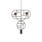 Wooden Dots S07 Pendant Light  option Graphite With Walnut Dots
