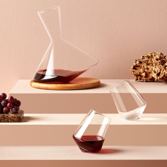 Balance Wine Decanter with Wooden Base