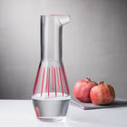 Beak Red Striped Carafe