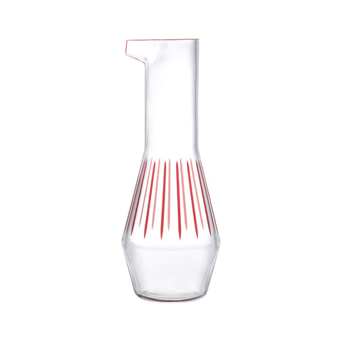 Beak Red Striped Carafe