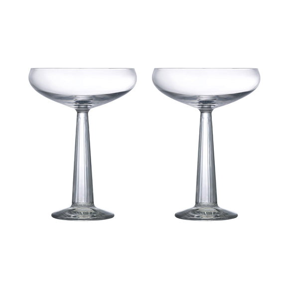 Nude Glass - Round Up White Wine Glasses - Set of 2 Clear