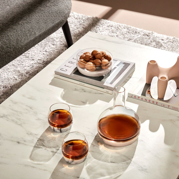 Chill Whiskey Tumbler with Marble Base