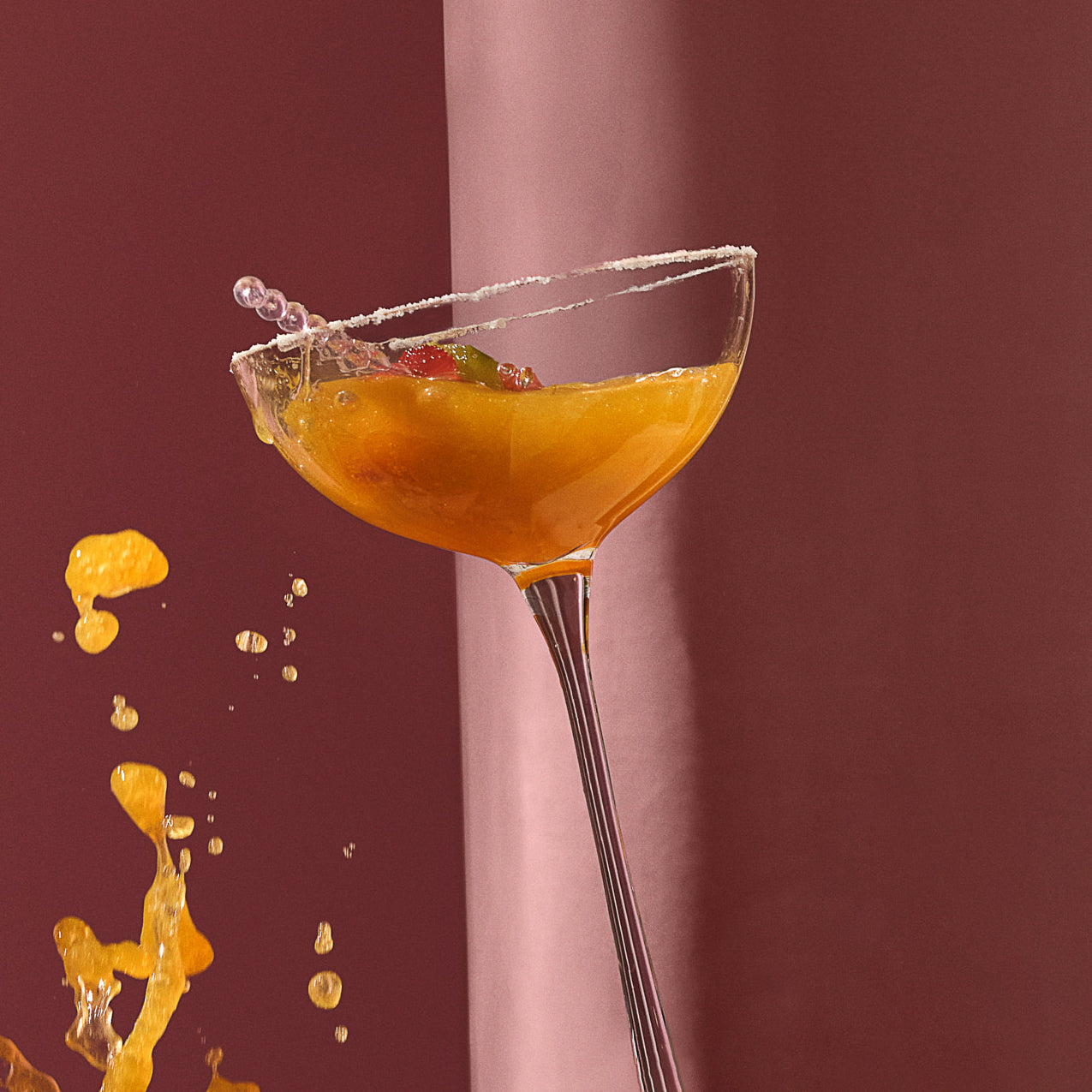 Nude Glass Hepburn Coupe Glasses - Thumbnail 5