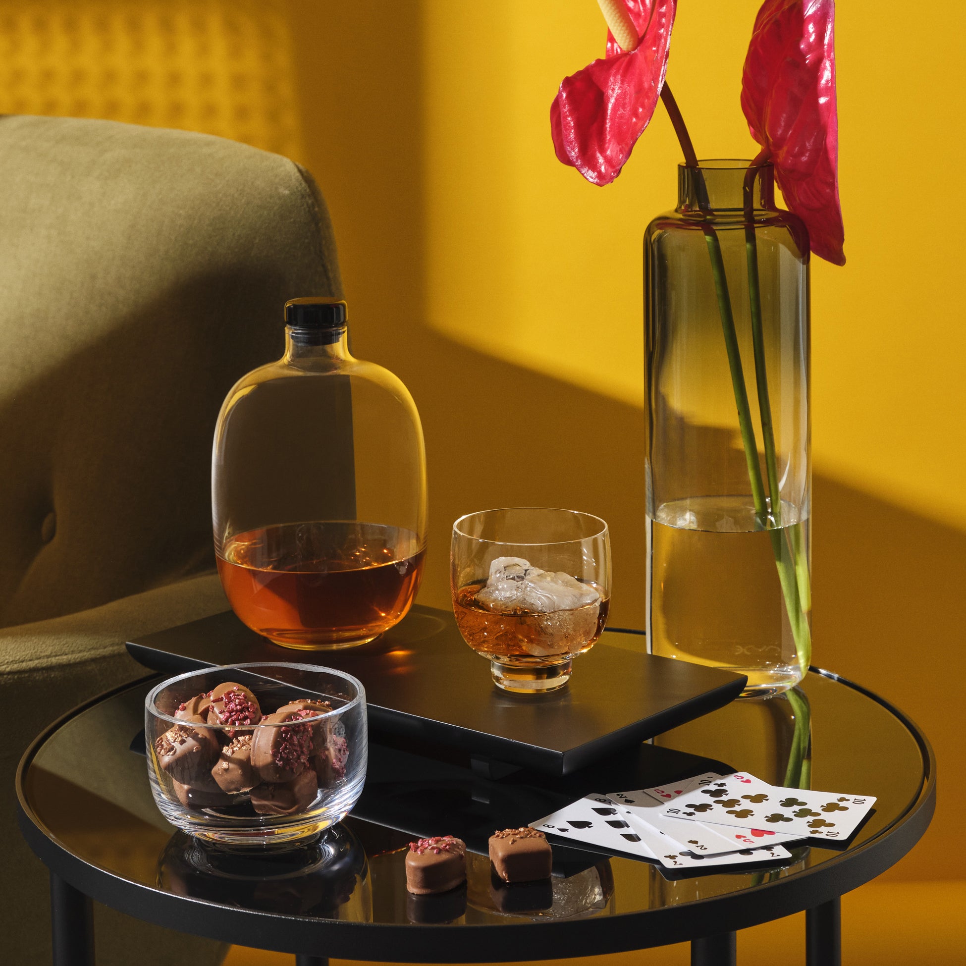 Nude Glass Whiskey Bottle - Thumbnail 4