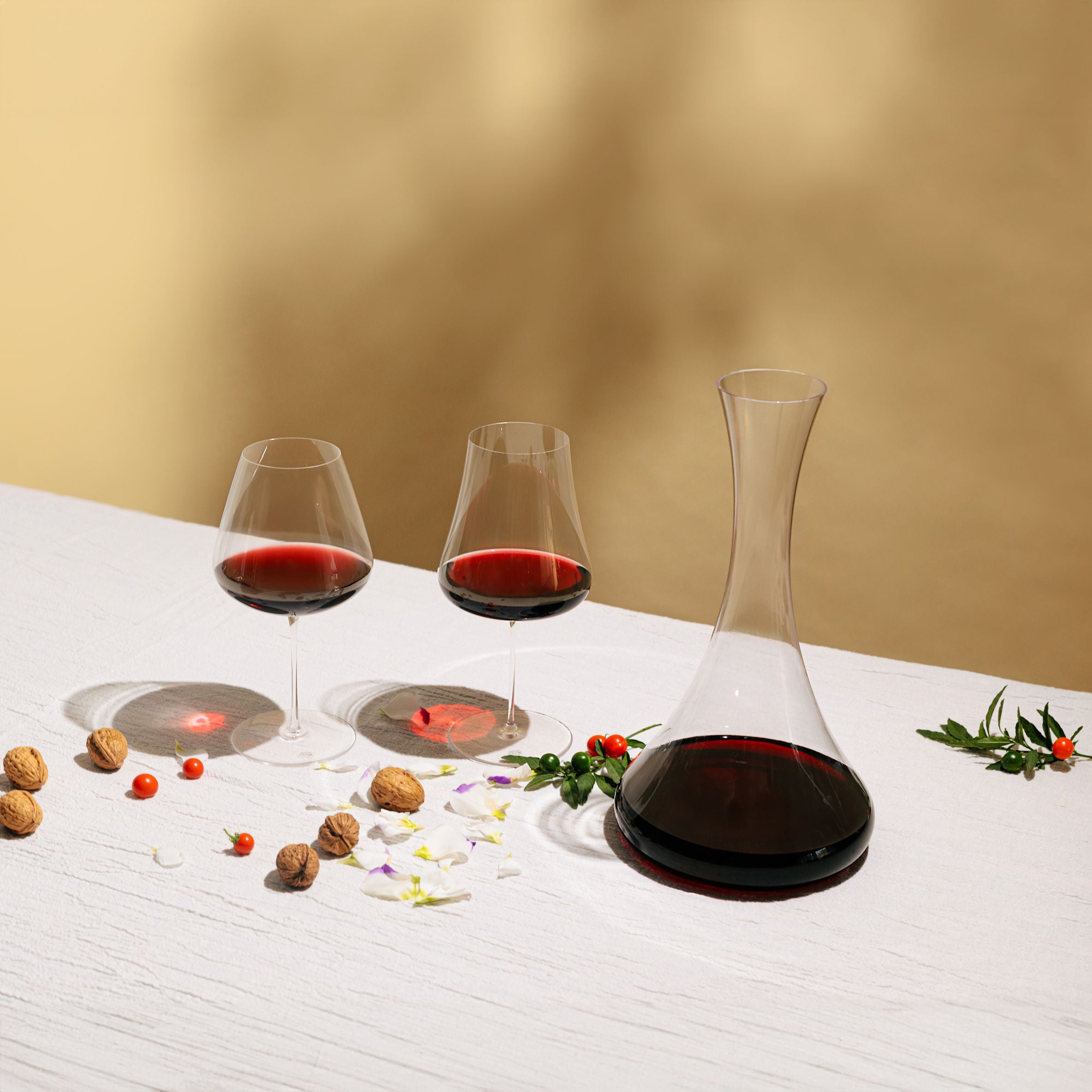 Nude Glass Stem Zero Elegant Red Wine Glass - 2Modern