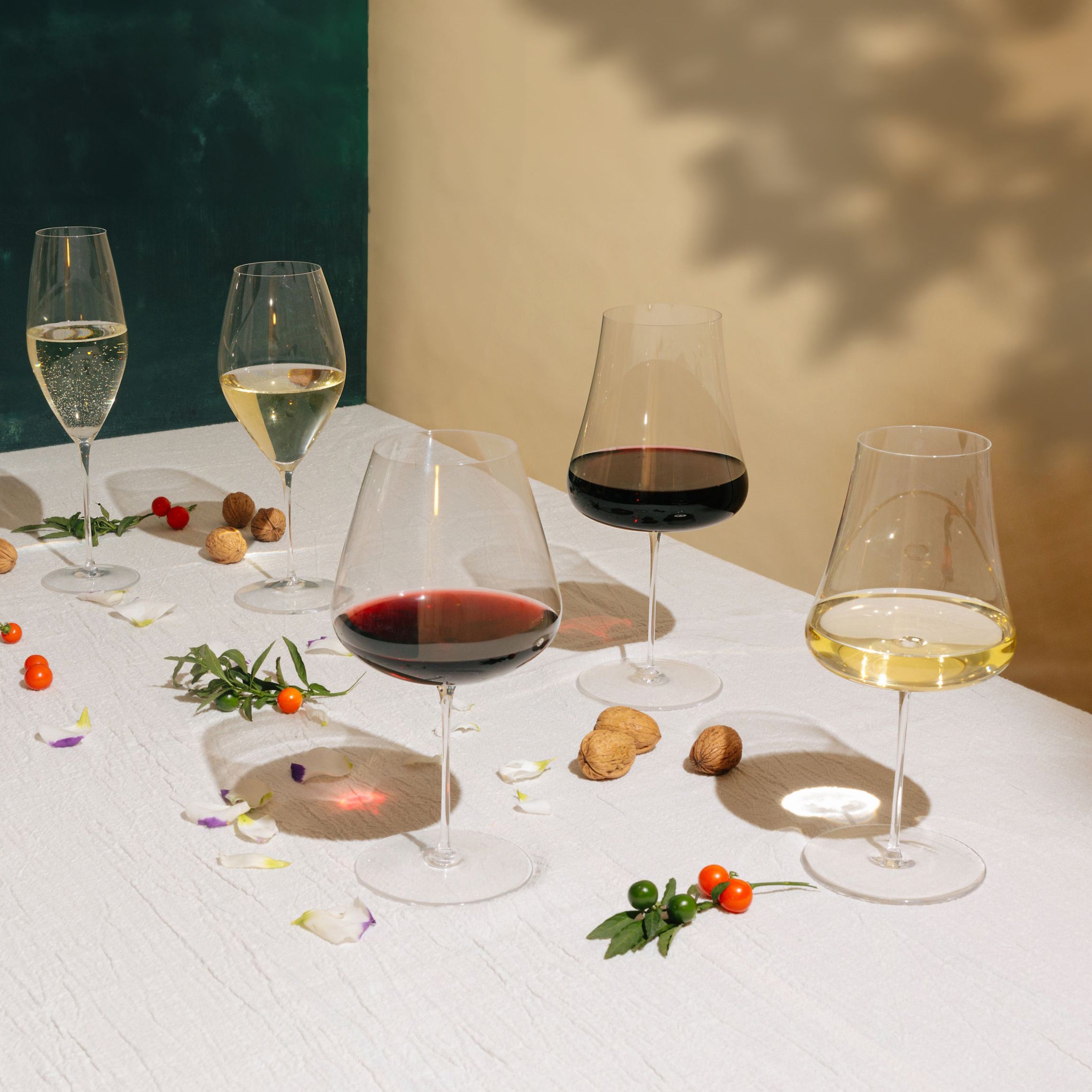 Nude Glass Stem Zero Elegant Red Wine Glass - 2Modern