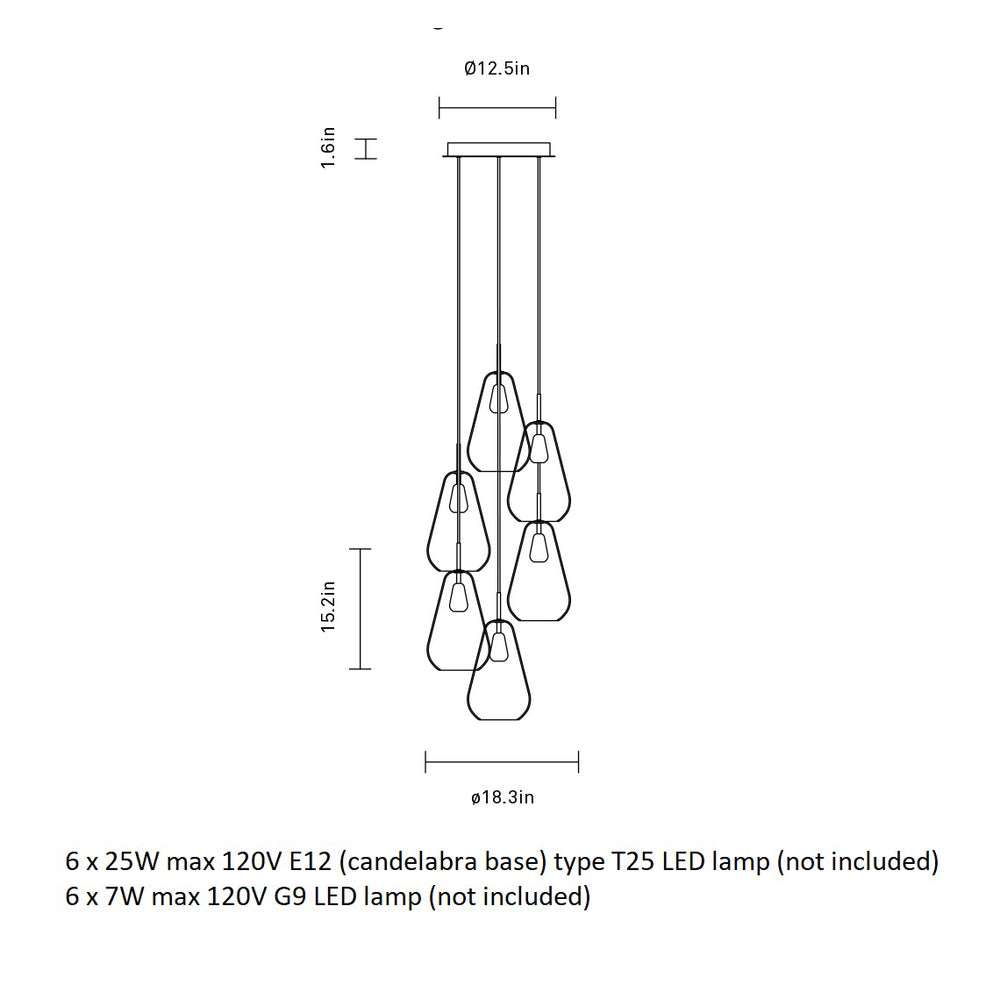 Anoli Cluster Pendant Light