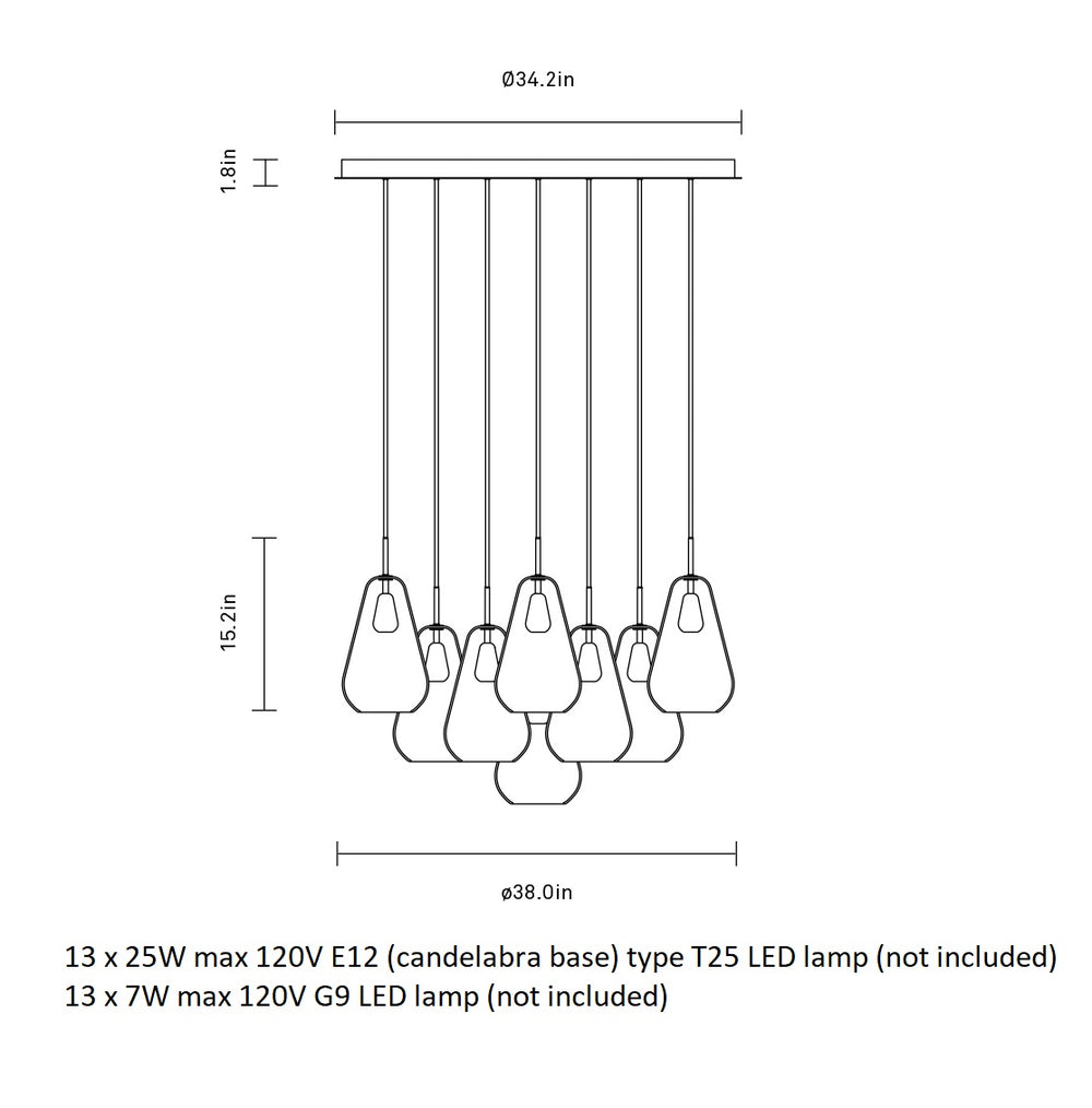 Anoli Cluster Pendant Light