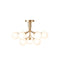 Apiales Semi Flush Mount  option Brushed Brass
