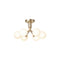 Apiales Semi Flush Mount  option Opal White