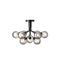 Apiales Semi Flush Mount  option Optic Smoked