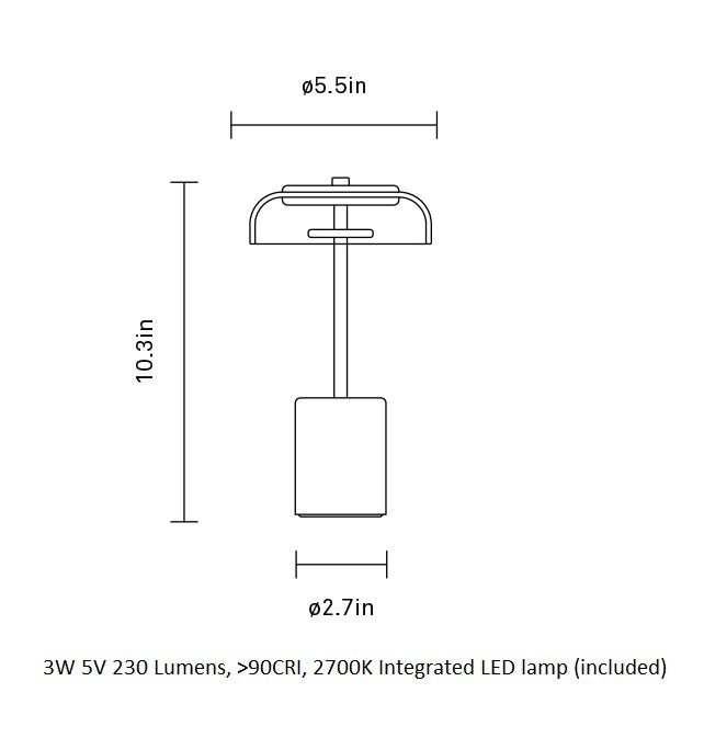 Blossi LED Portable Outdoor Table Lamp