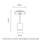 Blossi LED Portable Outdoor Table Lamp