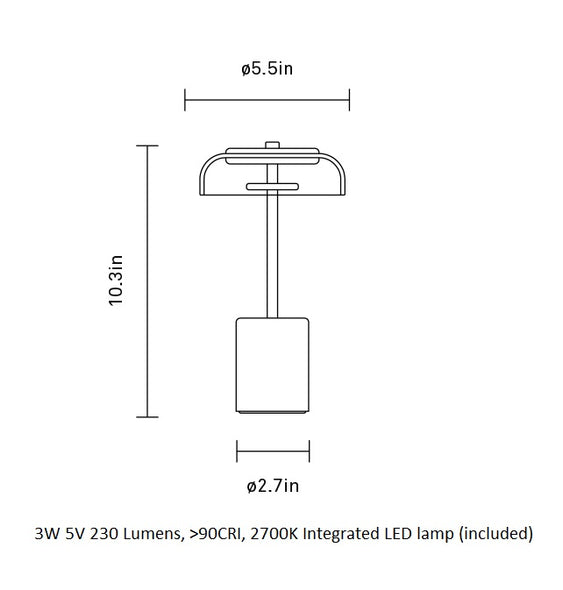 Blossi LED Portable Outdoor Table Lamp