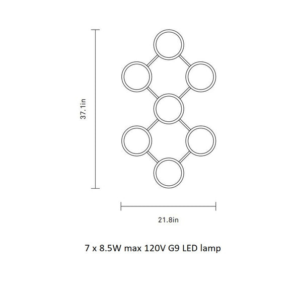 Liila 7-Light Wall Sconce