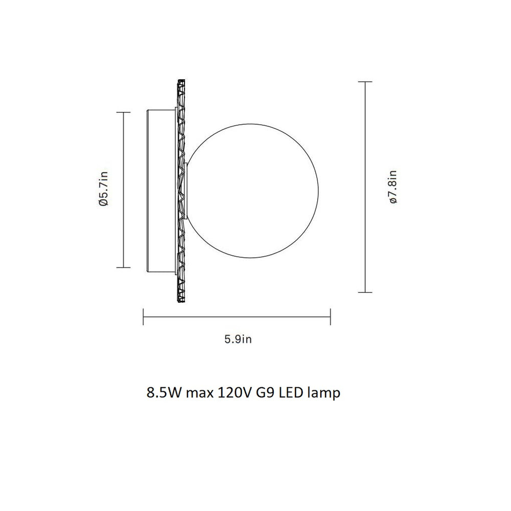 Liila Muuse Wall/Ceiling Light