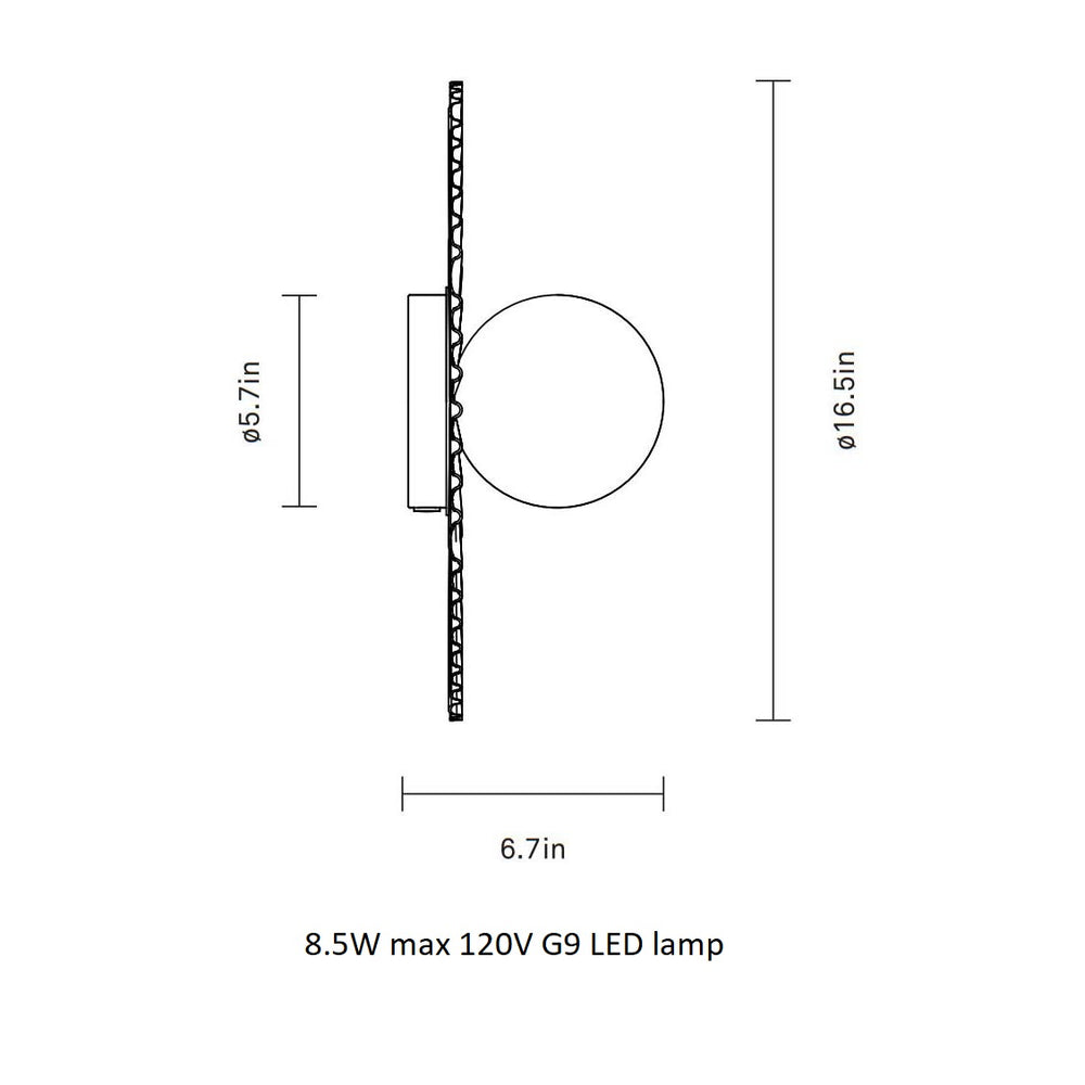 Liila Muuse Wall/Ceiling Light