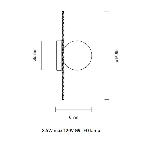 Liila Muuse Wall/Ceiling Light