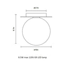 Liila Wall/Ceiling Light