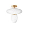 Rizzatto Semi Flush Mount  option Satin Brass