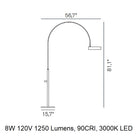 Berlin Outdoor Arched Floor Lamp