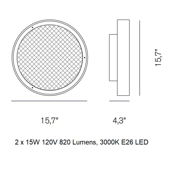 Berlin Wall / Ceiling Light