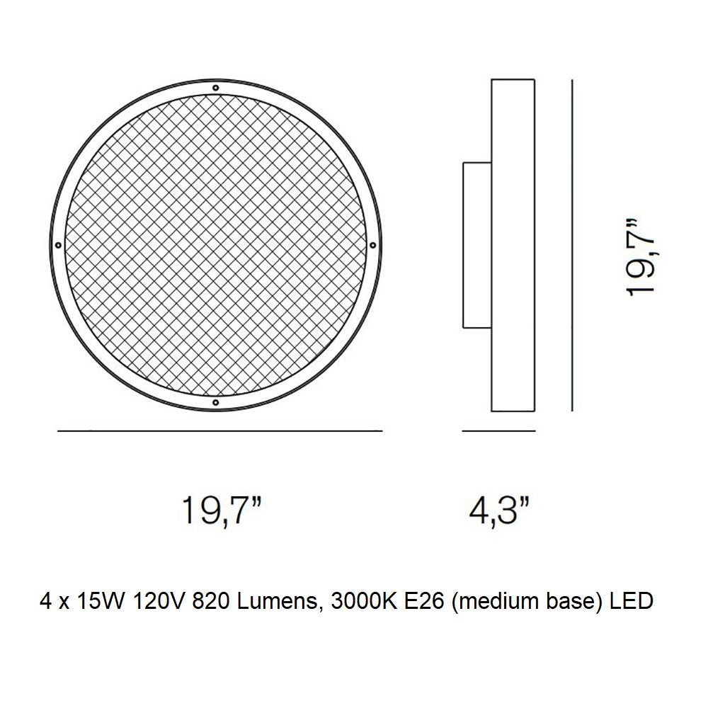 Berlin Wall / Ceiling Light