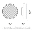 Berlin Wall / Ceiling Light