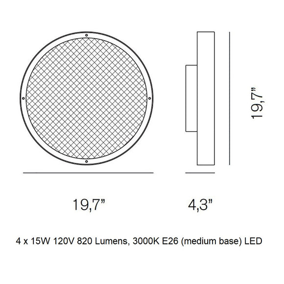 Berlin Wall / Ceiling Light