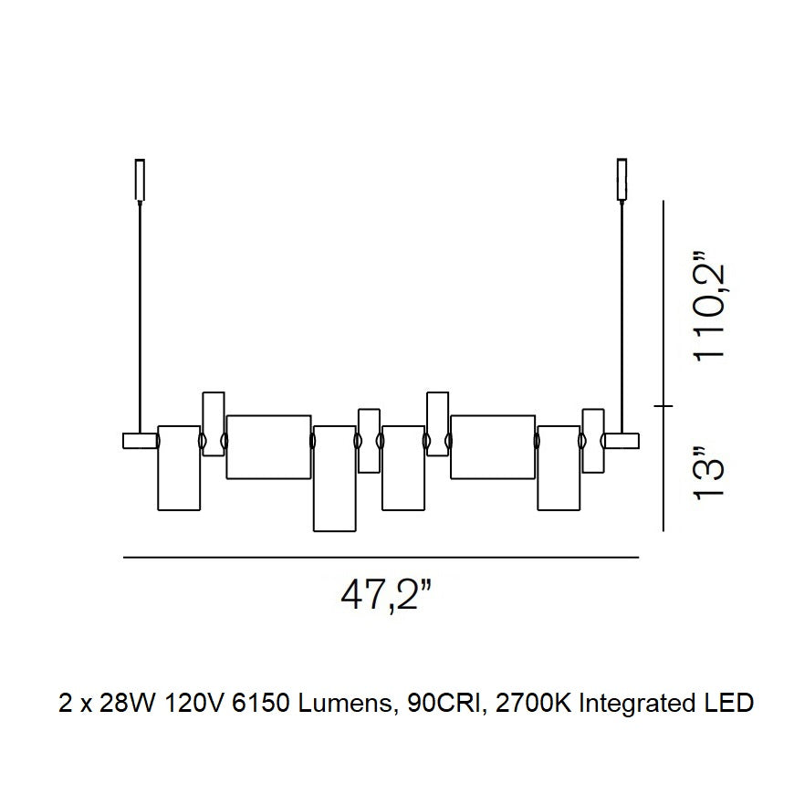 Dancing Glass Suspension Light